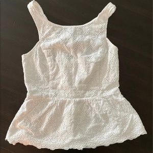 Lilly Pulitzer Lace Peplum Top